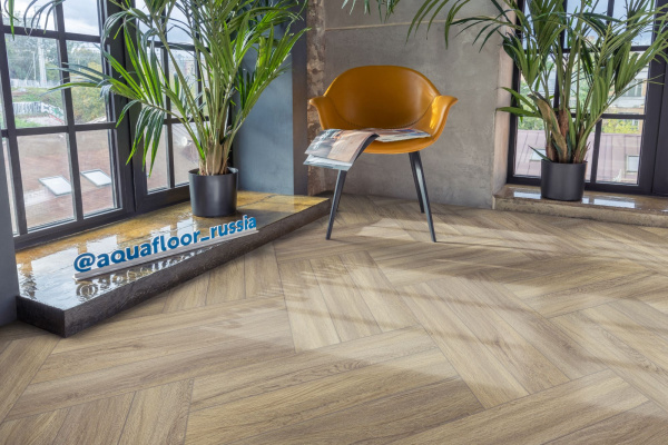 Кварцвиниловый ламинат Aquafloor Space Parquet Light AF4505PQL